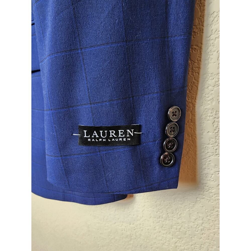 Ralph Lauren Mens UltraFlex Classic Fit Suit Jacket Blazer Navy Blue 46L NWTs - Picture 2 of 10